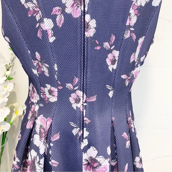Torrid Skater Dress Purple Floral Sleeveless 16 - Picture 13 of 16
